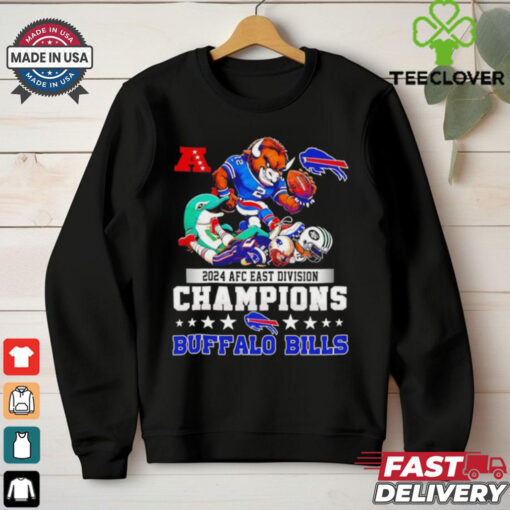 2024 AFC East Division Champions Buffalo Bills Mascot Graphic shirt