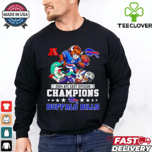 2024 AFC East Division Champions Buffalo Bills Mascot Graphic shirt