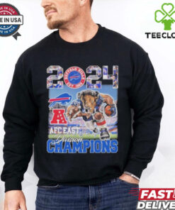 2024 AFC East Division Champions Buffalo Bills Mascot Vintage Hoodie T Shirt