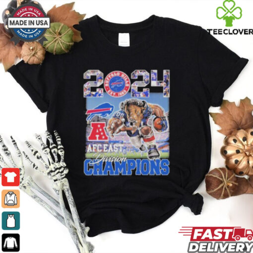 2024 AFC East Division Champions Buffalo Bills Mascot Vintage Hoodie T Shirt