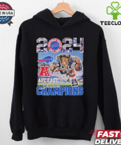 2024 AFC East Division Champions Buffalo Bills Mascot Vintage Hoodie T Shirt