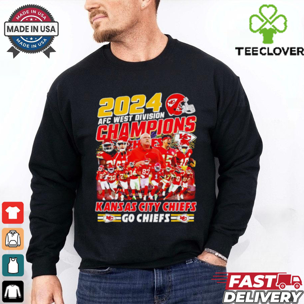 2024 AFC West Divisions Champions Kansas City Chiefs all team shirt 2024 AFC West Divisions Champions Kansas City Chiefs all team shirt