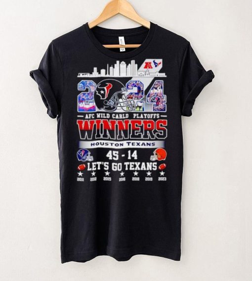 2024 AFC Wild Card Playoffs Winners Houston Texans let’s go Texans hoodie, sweater, longsleeve, shirt v-neck, t-shirt