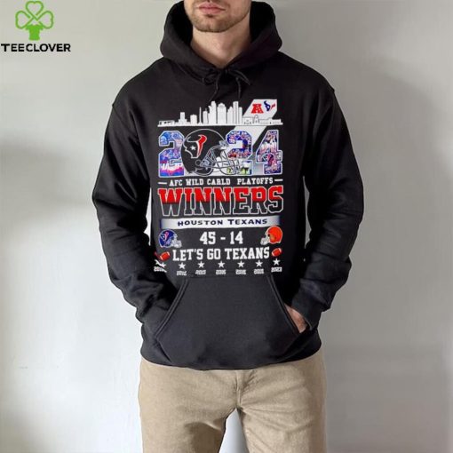 2024 AFC Wild Card Playoffs Winners Houston Texans let’s go Texans hoodie, sweater, longsleeve, shirt v-neck, t-shirt