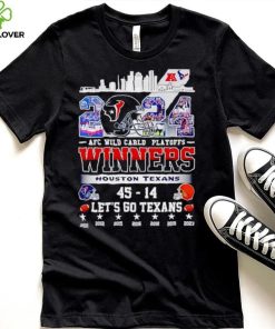 2024 AFC Wild Card Playoffs Winners Houston Texans let’s go Texans hoodie, sweater, longsleeve, shirt v-neck, t-shirt