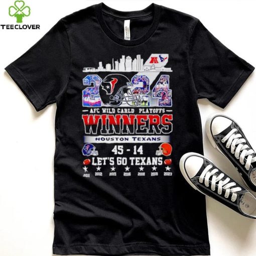 2024 AFC Wild Card Playoffs Winners Houston Texans let’s go Texans hoodie, sweater, longsleeve, shirt v-neck, t-shirt