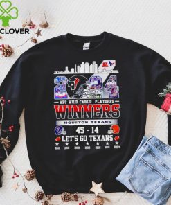 2024 AFC Wild Card Playoffs Winners Houston Texans let’s go Texans hoodie, sweater, longsleeve, shirt v-neck, t-shirt