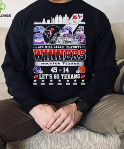 2024 AFC Wild Card Playoffs Winners Houston Texans let’s go Texans hoodie, sweater, longsleeve, shirt v-neck, t-shirt