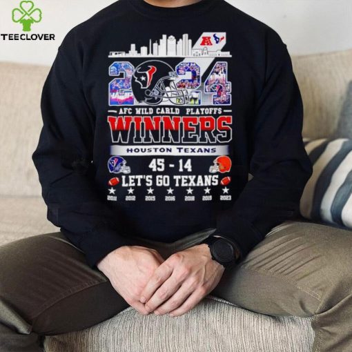 2024 AFC Wild Card Playoffs Winners Houston Texans let’s go Texans hoodie, sweater, longsleeve, shirt v-neck, t-shirt