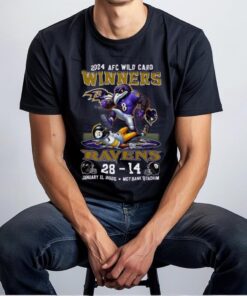 2024 AFC Wild Card Winners For Baltimore Ravens T Shirt