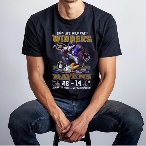 2024 AFC Wild Card Winners For Baltimore Ravens T Shirt
