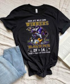 2024 AFC Wild Card Winners For Baltimore Ravens T Shirt