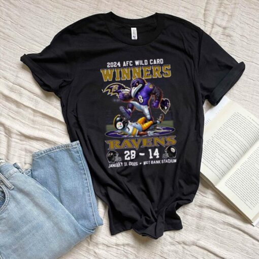 2024 AFC Wild Card Winners For Baltimore Ravens T Shirt
