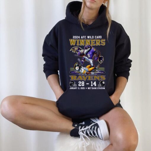 2024 AFC Wild Card Winners For Baltimore Ravens T Shirt
