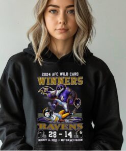 2024 AFC Wild Card Winners For Baltimore Ravens T Shirt
