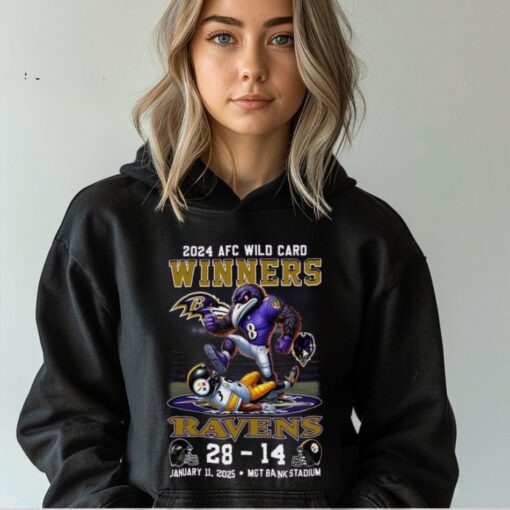 2024 AFC Wild Card Winners For Baltimore Ravens T Shirt
