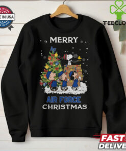 2024 Air Force Falcons Snoopy And Friends Merry Christmas Shirt