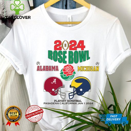 2024 Alabama And Michigan rose bowl graphic 2024 T Shirt