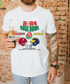 2024 Alabama And Michigan rose bowl graphic 2024 T Shirt