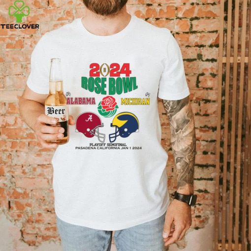 2024 Alabama And Michigan rose bowl graphic 2024 T Shirt