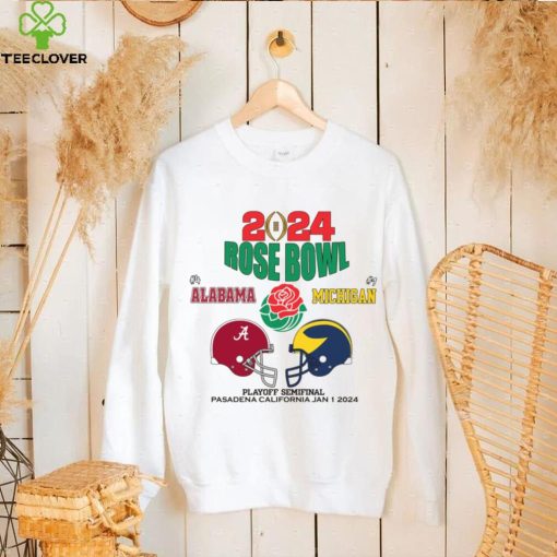 2024 Alabama And Michigan rose bowl graphic 2024 T Shirt