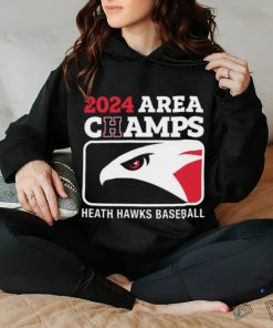 2024 Area Champs Heath hawks Baseball Shirt