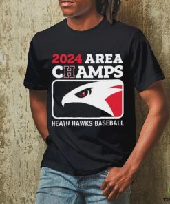 2024 Area Champs Heath hawks Baseball Shirt