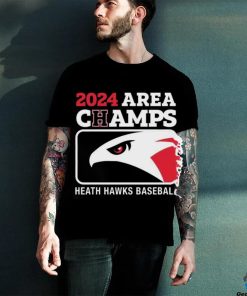 2024 Area Champs Heath hawks Baseball Shirt