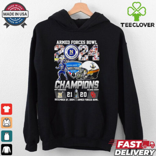 2024 Armed Forces Bowl Champions Navy Midshipmen score helmet shirt