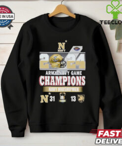 2024 Army-Navy Game Champions Navy Midshipmen Shirt, featuring celebratory graphics to honor the Navy Midshipmen's victory in the 2024 Army-Navy Game. Perfect for fans supporting the Midshipmen after their big win!