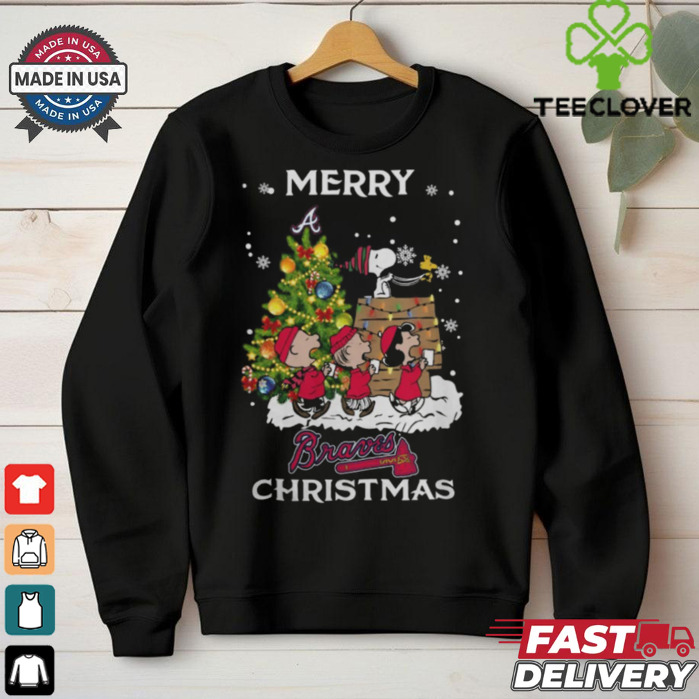 2024 Atlanta Braves Snoopy And Friends Merry Christmas Shirt 2024 Atlanta Braves Snoopy And Friends Merry Christmas Shirt