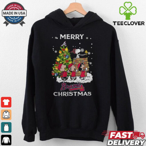 2024 Atlanta Braves Snoopy And Friends Merry Christmas Shirt