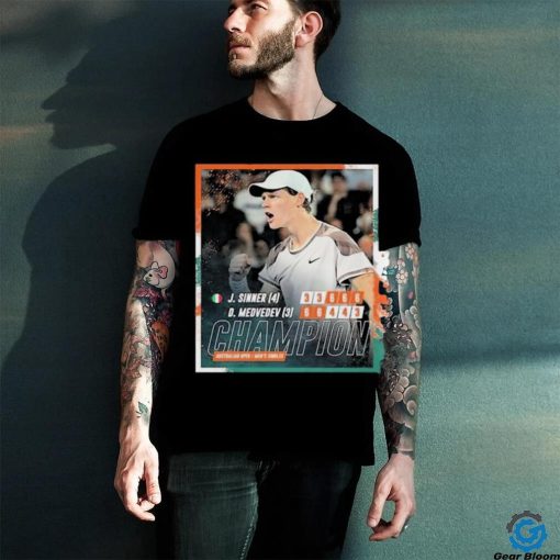 2024 Australian Open Champion Is Jannik Sinner 1st Grand Slam Final And 1st Grand Slam Title hoodie, sweater, longsleeve, shirt v-neck, t-shirt