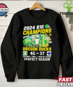 2024 B1G Champions 13 0 Oregon Ducks 45 37 Penn State Nittany Lions shirt