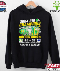 2024 B1G Champions 13 0 Oregon Ducks 45 37 Penn State Nittany Lions shirt