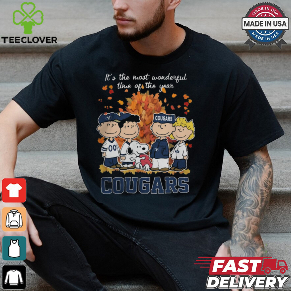 2024 BYU Cougars x Peanuts Snoopy Is The Most Wonderful Time Of The Year Shirt 2024 BYU Cougars x Peanuts Snoopy Is The Most Wonderful Time Of The Year Shirt