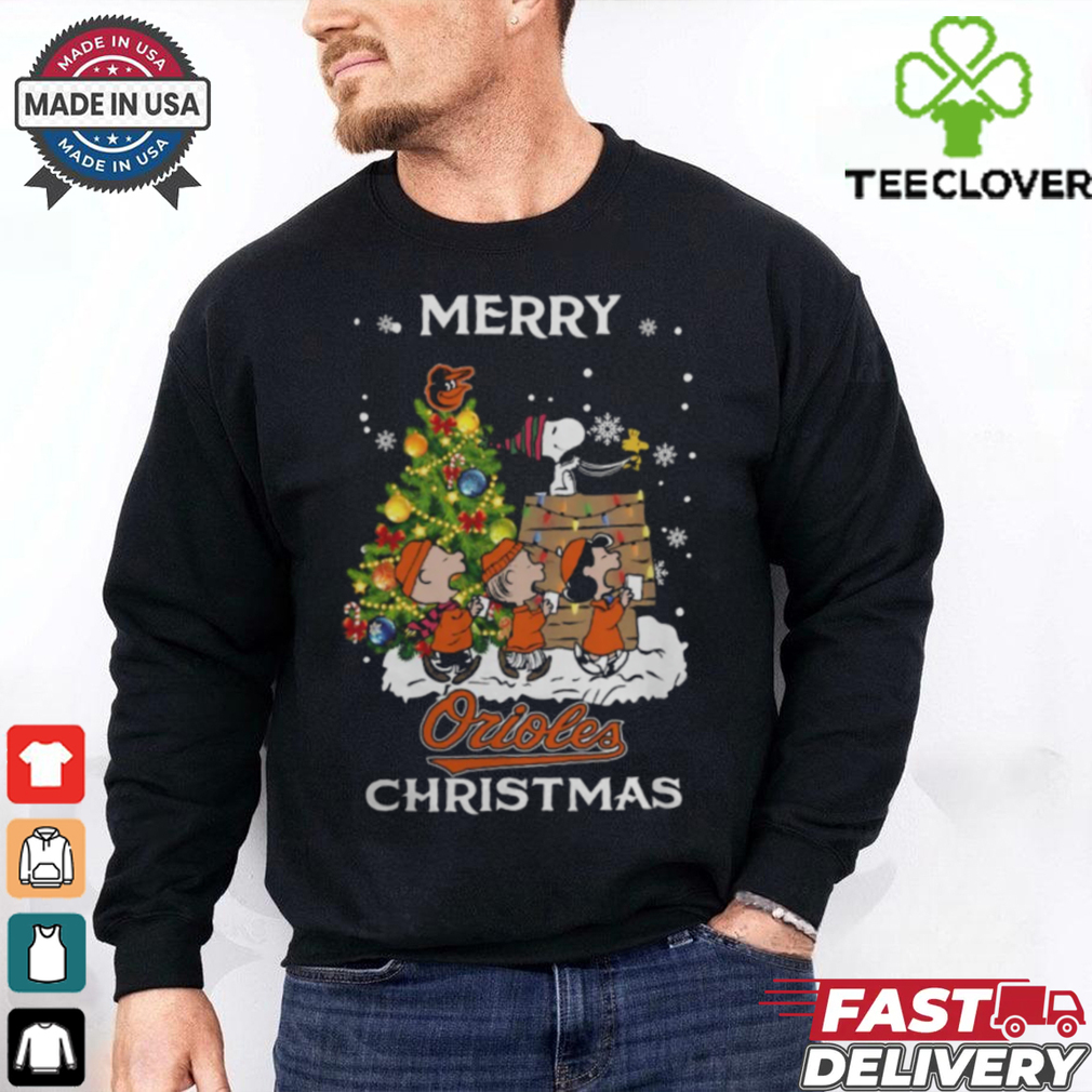 2024 Baltimore Orioles Snoopy And Friends Merry Christmas Shirt 2024 Baltimore Orioles Snoopy And Friends Merry Christmas Shirt