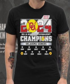 2024 Big 12 Softball Tournament Champions Oklahoma Sooners NCAA T Shirt