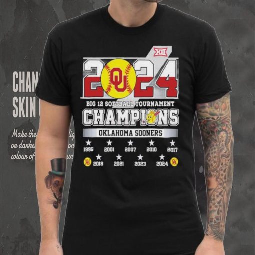 2024 Big 12 Softball Tournament Champions Oklahoma Sooners NCAA T Shirt