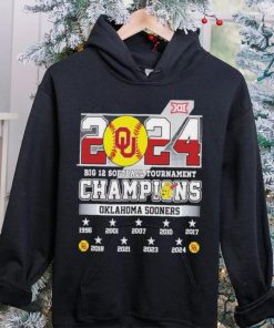 2024 Big 12 Softball Tournament Champions Oklahoma Sooners NCAA T Shirt