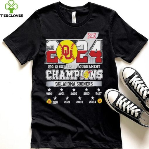 2024 Big 12 Softball Tournament Champions Oklahoma Sooners NCAA T Shirt