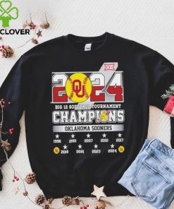 2024 Big 12 Softball Tournament Champions Oklahoma Sooners NCAA T Shirt