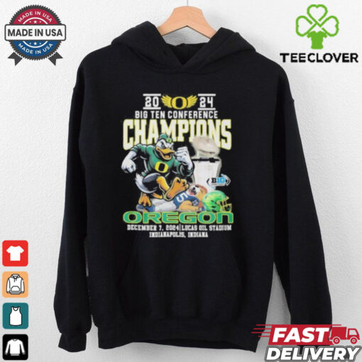 2024 Big Ten Conference Champions Oregon Ducks Mascot Shirt