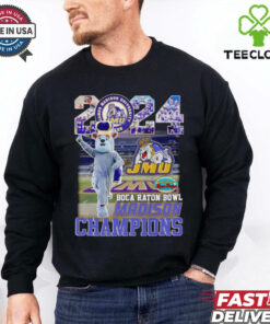 2024 Boca Raton Bowl Champions James Madison Dukes mascot 2D T shirt