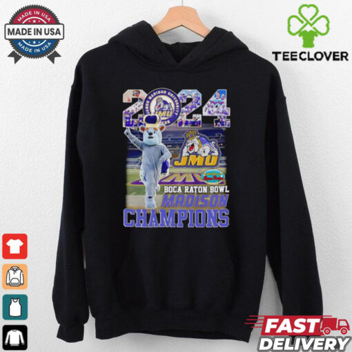 2024 Boca Raton Bowl Champions James Madison Dukes mascot 2D T shirt