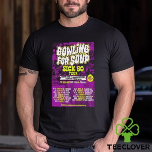 2024 Bowling For Soup Sick 50 Tour Poster t shirt