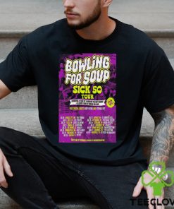 2024 Bowling For Soup Sick 50 Tour Poster t shirt
