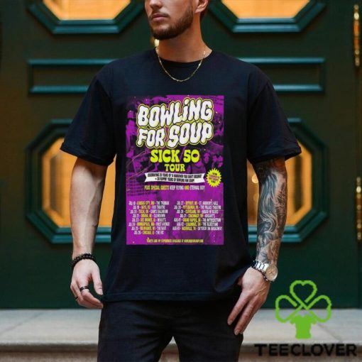 2024 Bowling For Soup Sick 50 Tour Poster t shirt