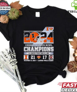 2024 Cheez it Citrus Bowl Champions Illinois Fighting Illini score shirt Fan Favorite