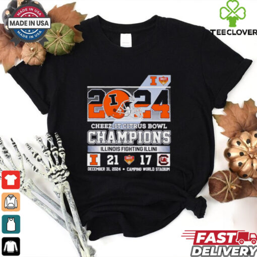 2024 Cheez it Citrus Bowl Champions Illinois Fighting Illini score shirt  Fan Favorite